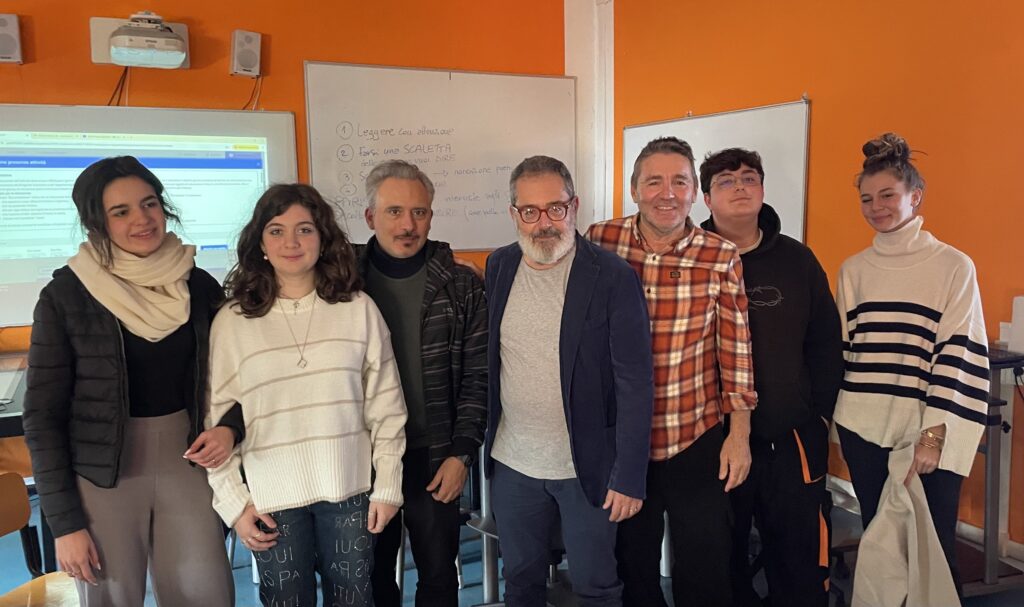 L’incontro con Luca Ponzi (al centro)