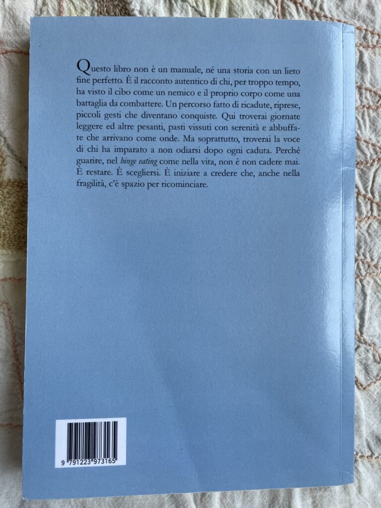ultima pagina del libro di Alice Braglia